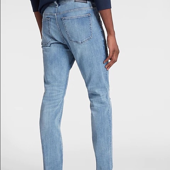 Express Mens Slim Distressed Jeans - Picture 3 of 6